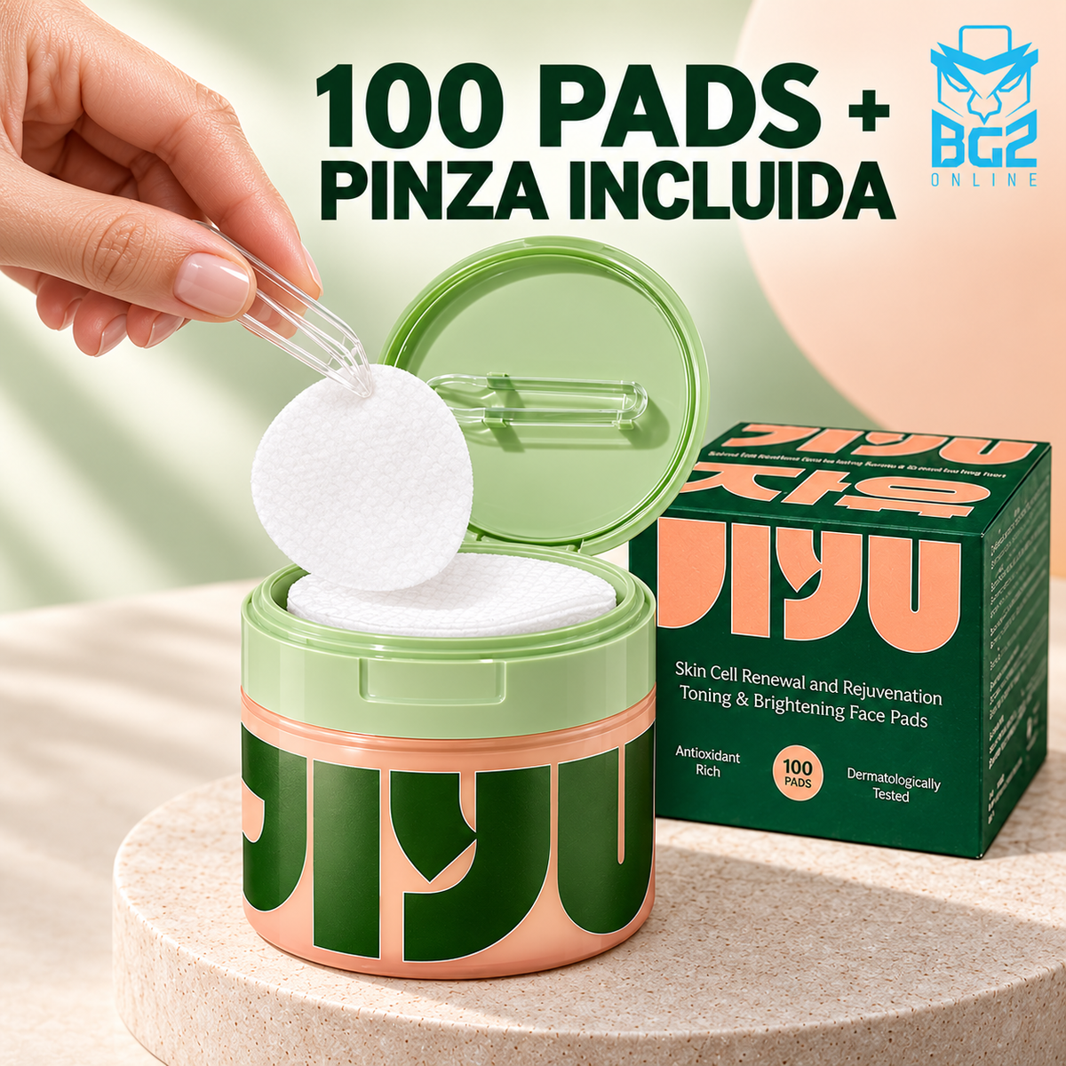 Pads De Cuidado Facial Jiyu: Hidrata, ilumina y mejora la textura de tu piel